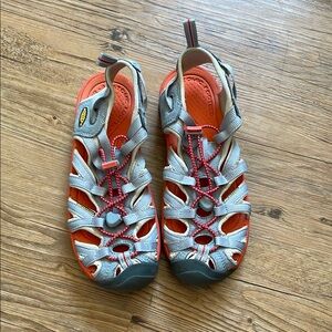 Keen Gray and Orange Outdoor Sandals